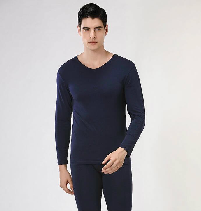 Modal v-cổ ấm áp đồ lót nam siêu mỏng set cơ sở áo len cotton Qiuyi quần mùa thu đáy quần lót thời trang mặc nhà