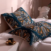 New 5-layer thickened cotton pillow towel Gauze single European pillow towel a pair of 2 pieces Breathable sweat absorption does not lose hair