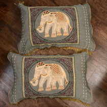 Fringed cotton pillow towel A pair of four-layer gauze pillow towel Fabric breathable sweat-absorbing latex pillow towel a pair of 55x75
