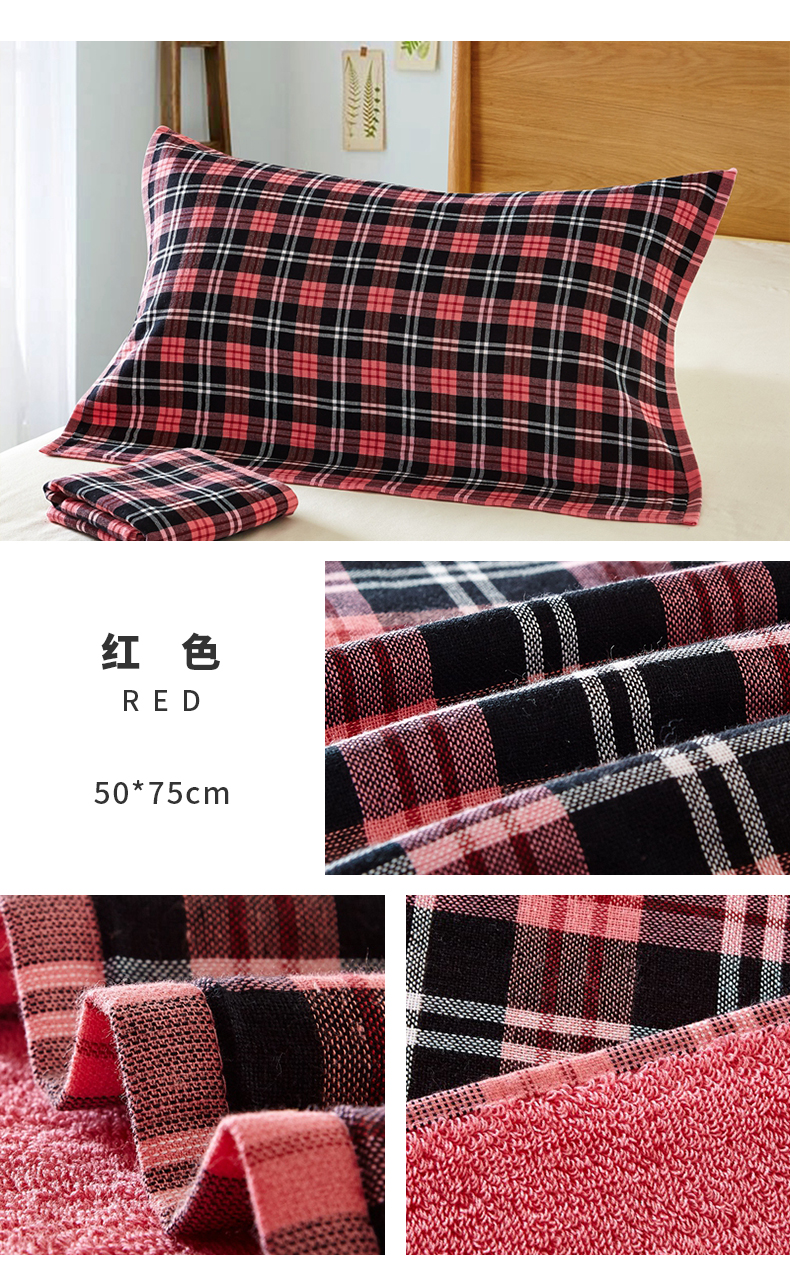 100% cotton khăn một cặp lưới nghĩa vận chuyển khăn lớn bông gạc Chen đầu gối thấm nước mềm - Khăn gối áo gối