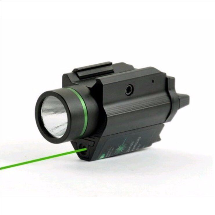 Anti-seismic infrared green laser sight Up and down left and right adjustable laser tactical flashlight integrated sight