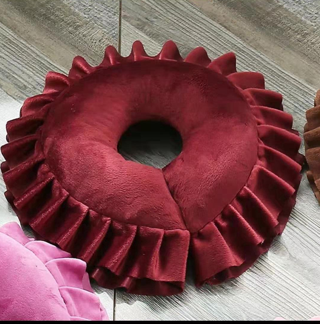 Thẩm mỹ viện gối gối mặt gối phong cách hàn quốc Thẩm mỹ viện gối hình chữ U Làm đẹp giường lỗ gối kẹo mặt gối gối - Gối goi om