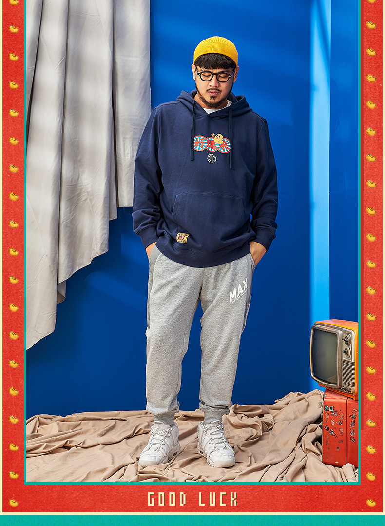 Толстовка с капюшоном, большой размер, оверсайз panmax/潘&middot;麦克斯 