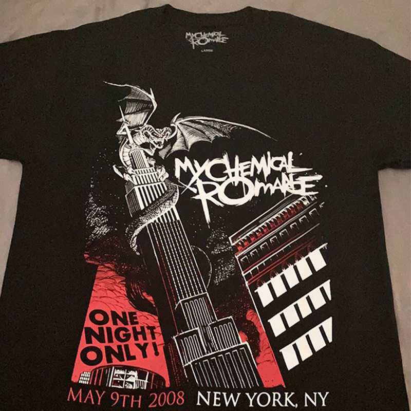 My Chemical Romance Rock Band Short-Sleeve T-Shirt Mcr Men's Top
