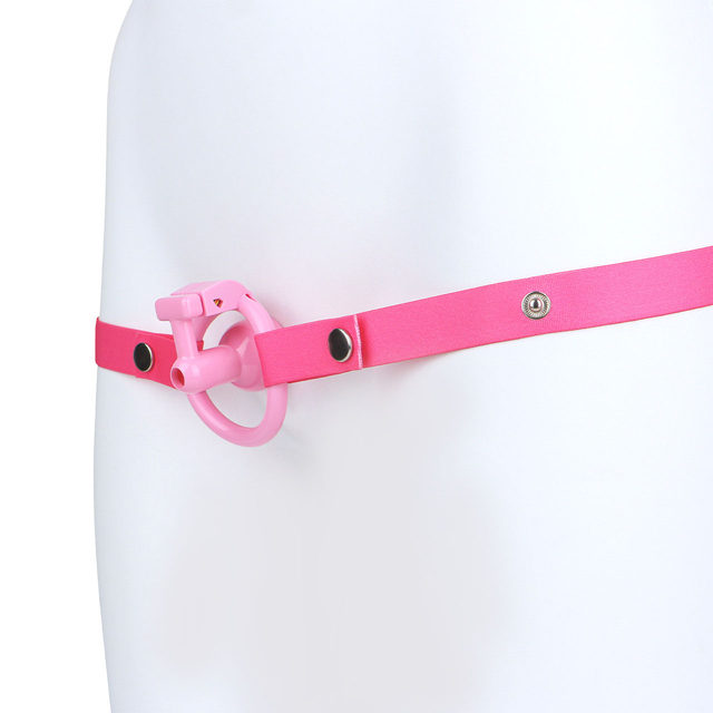 Resin half-open chastity lock, CB lock, negative number birdcage, male chastity device for wearing when going out to facilitate urination, BD pseudo-SM girl