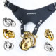 Metal cobra chastity lock, hollow short CB lock, chastity device, smooth abstinence, BDSM lower body confinement