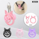 Hollow Soft Ring Chastity Lock Cb Chastity Device Mini Birdcage Pot Lid Ultra-Fine Silicone Ring Cobra Anti-Concave Urine Tray