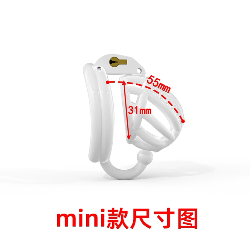 Mini tổ ong thế hệ thứ hai CB khóa trinh tiết dành cho nam giới thoáng khí và nhẹ khóa trinh tiết trắng JJ kiêng và thủ dâm lồng chim