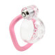 Transparent Pot Lid Flat Cb Lock One-Click Locking Bird Cage Chastity Lock Abstinence Lower Body Restraint Bdsm Out and Wear