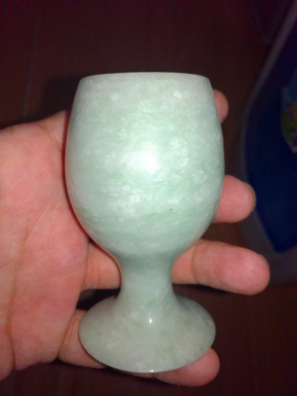 Natural Guizhou Cuiyu water glass for cup wine glasses high 8 7 cm