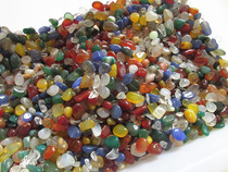 Natural Seven colour agate crushed stone crushed pieces to hide a copy 50 gr a 50 gr