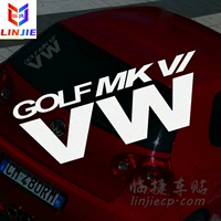 Auto Stickers подходят для переднего блока Volkswagen VW, подходящего для Golf 6 Golf7 Стреляющий передний автомобиль наклейка GTI GTI