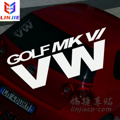 Auto Stickers подходят для переднего блока Volkswagen VW, подходящего для Golf 6 Golf7 Стреляющий передний автомобиль наклейка GTI GTI