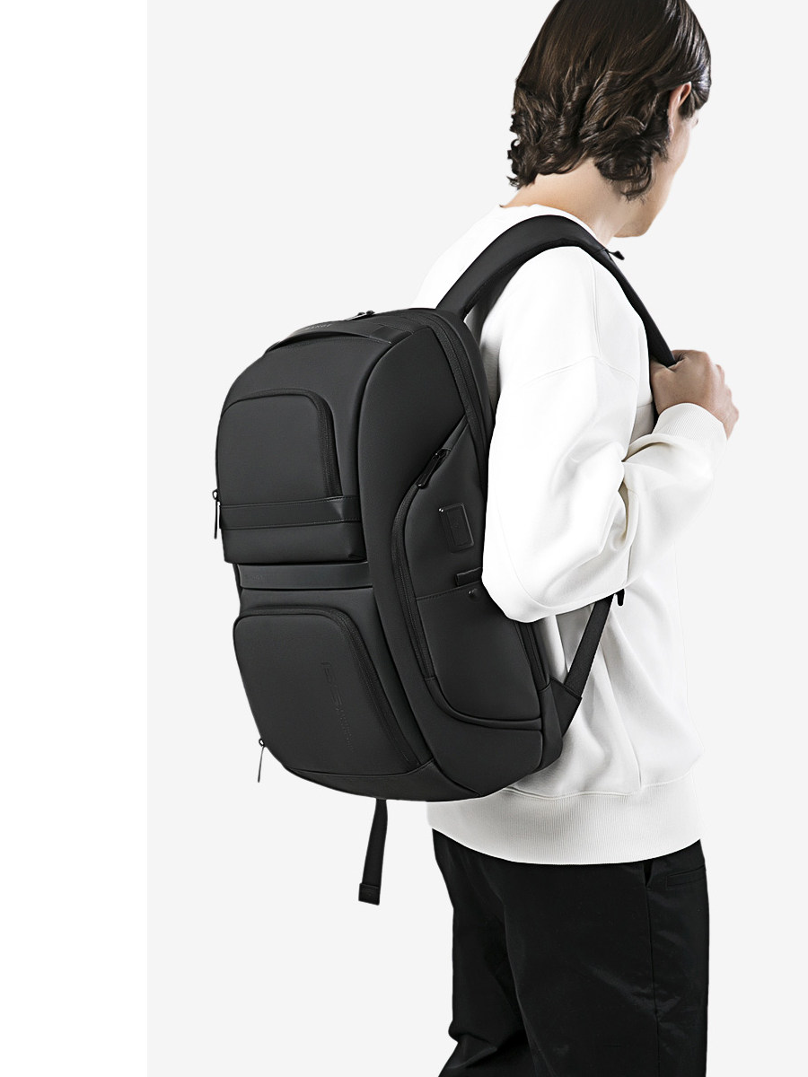 Bansong Men's Double Shoulder Bag Large Capacity Business Travel Bag Fashion Casual Trend Commute Travel Cool Upscale Bag