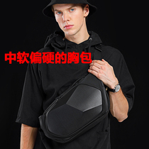 BANGE class song multifunctional men hard case chest bag outdoor backpack large capacity Fashion shoulder leisure shoulder bag