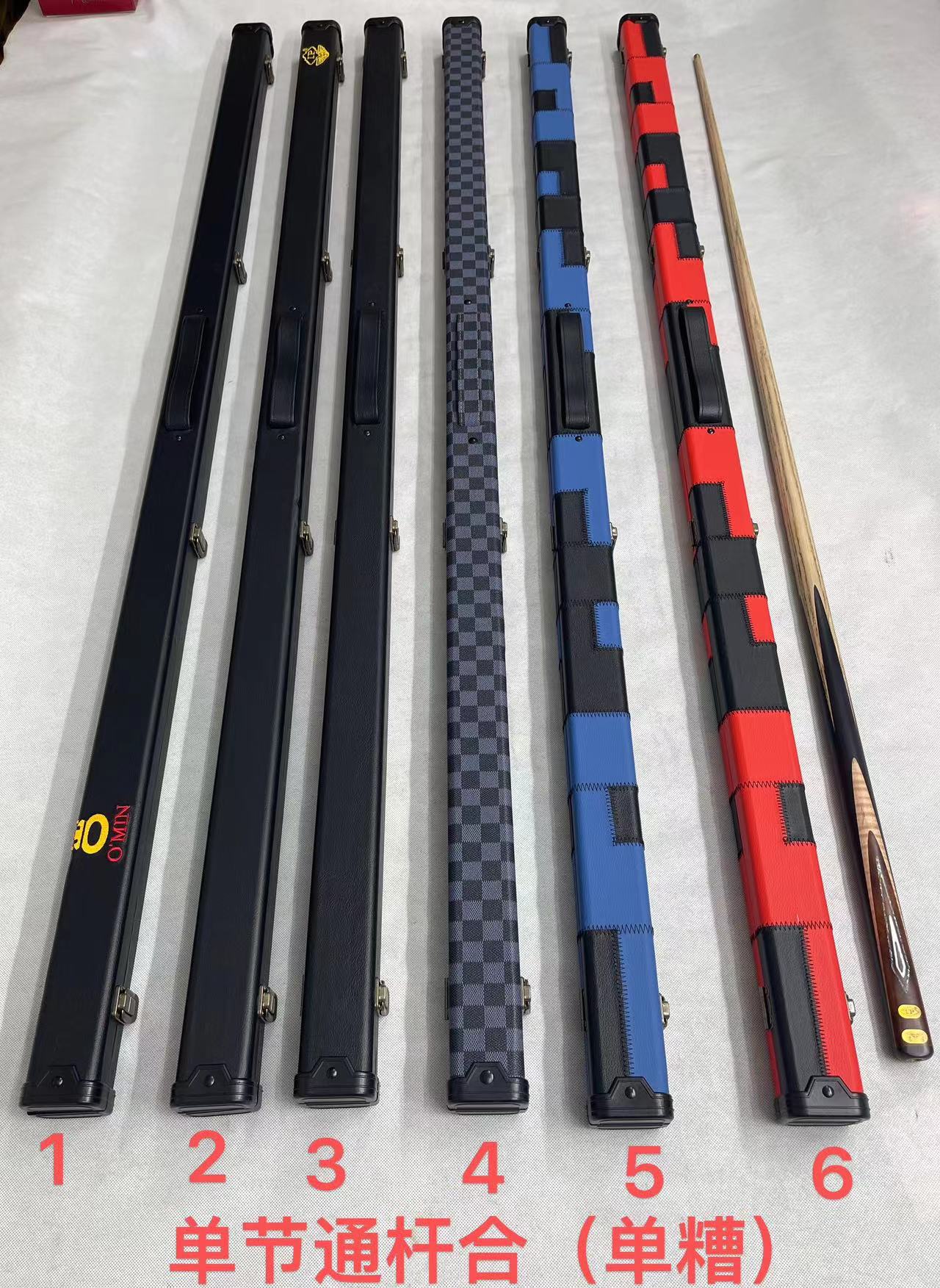 Stanford English-style Snooker Billiard Cue Box Single Section Pass Rod Leather Stem Case 3 4 Red Black Basket Black Money Two Choices-Taobao