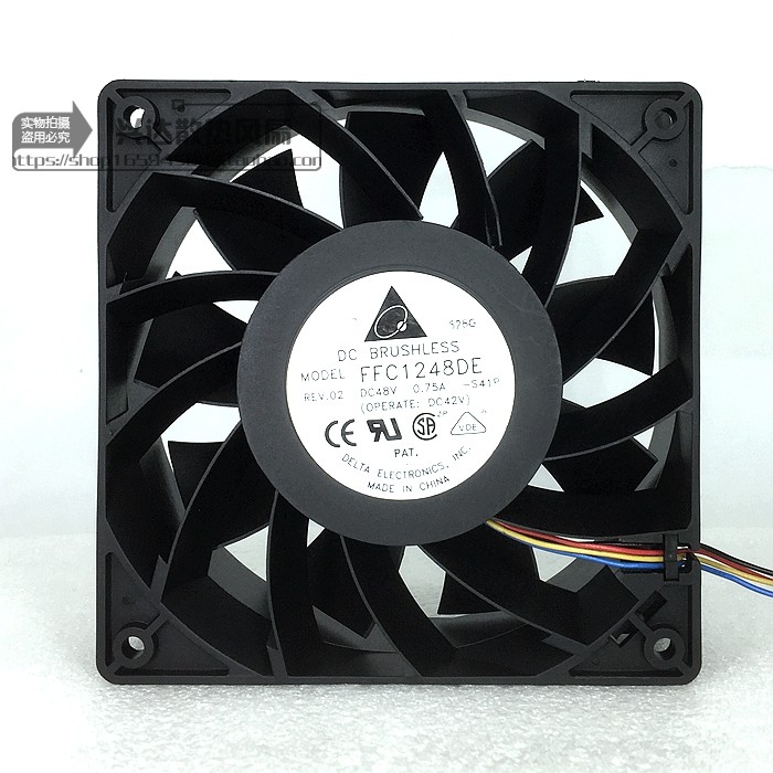Delta FFC1248DE 12038 12CM 48V 0 75A double ball large air volume cooling fan