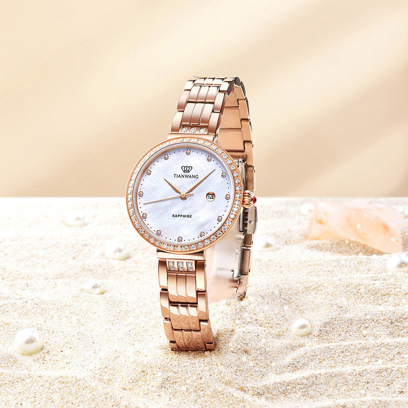 Tianwang Watch Iridescent Mother-Of-Pearl Quartz Watch 31194 Women's Watch, a Practical Gift for Girlfriend, with a High-End Feel Tianwang Watch Iridescent Mother-Of-Pearl Quartz Watch 31194 Women's Watch, a Practical Gift for Girlfriend, with a High-End Feel