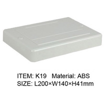 ABS Plastic Waterproof Case Thin section Anti-UV power cord Roadboard Outer box K19 200 * 140 * 41mm * 41mm