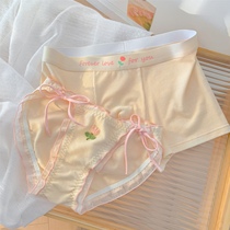 New Japanese tulip couple underwear one male and one female sexy pure sweet cute light and luxurious lace style