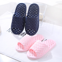 Bathroom slippers non-slip bath water leakage quick-drying hollow Korean home indoor couple cool slippers female summer home