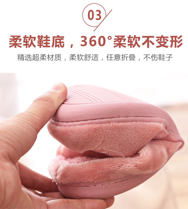 Pantoufles enfants en suède pour hiver - semelle plastique - Ref 1035613 Image 43