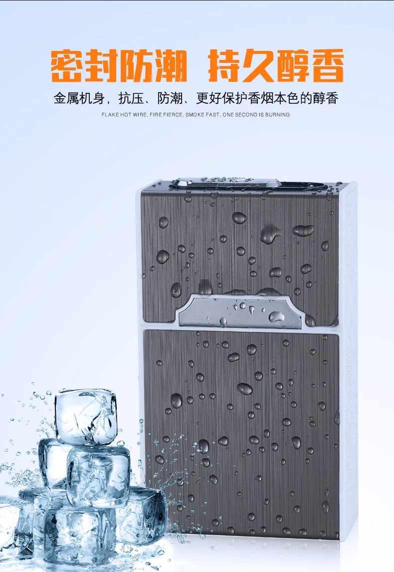 20 điếu thuốc lá bật lửa sạc nhẹ một xách tay với cá tính sáng tạo chống gió người đàn ông mảnh mai để gửi bạn trai - Bật lửa bật lửa jobonbật lửa sạc điện