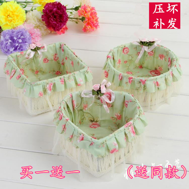 Daily Special Price Field Garden Cloth Art Containing Basket Small Candy Basket Home Debris Basket containing basket Desktop containing basket