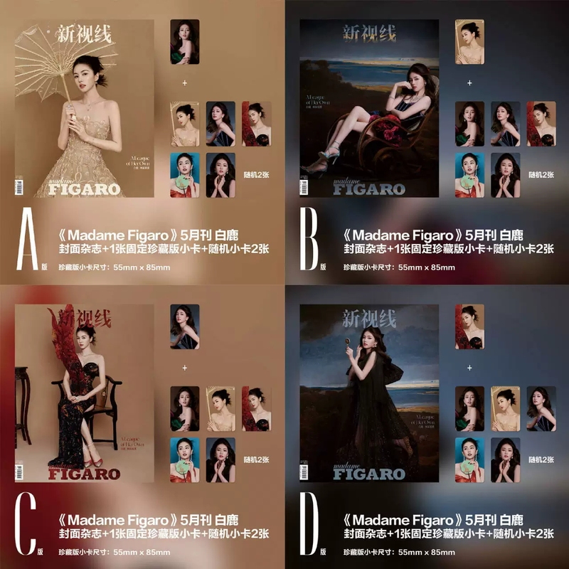 [Multiple Covers Available] New Vision Madame Figaro Figaro World Magazine May 2026 Cover Featuring Bai Lu and Lin Shenjianxi. Features: Zhang Yixing. Celebrity Fashion and Trend Magazine