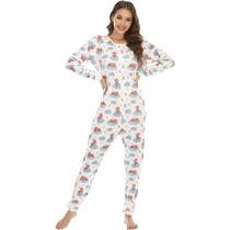 abdl one-piece Jersey Womens printed round neck cloak hot underwear bottom clothes pajamas home clothes autumn