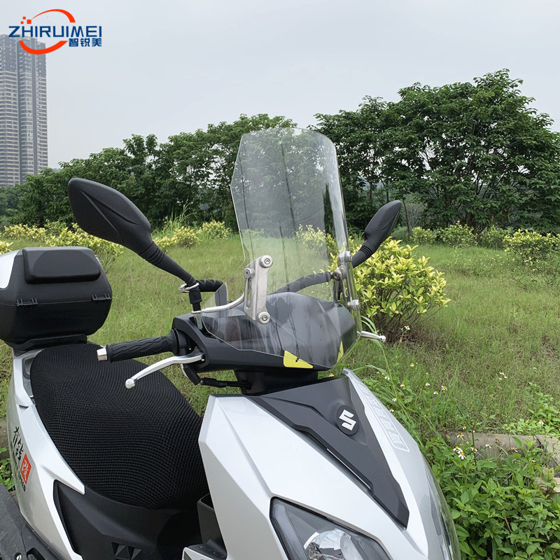 Zhiruimei UY125 windshield is suitable for Suzuki UE125 windshield front windshield motorcycle modification accessories
