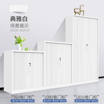  Office file cabinet with lock roll door cabinet thickened steel tin cabinet Data cabinet File cabinet Certificate locker Low cabinet