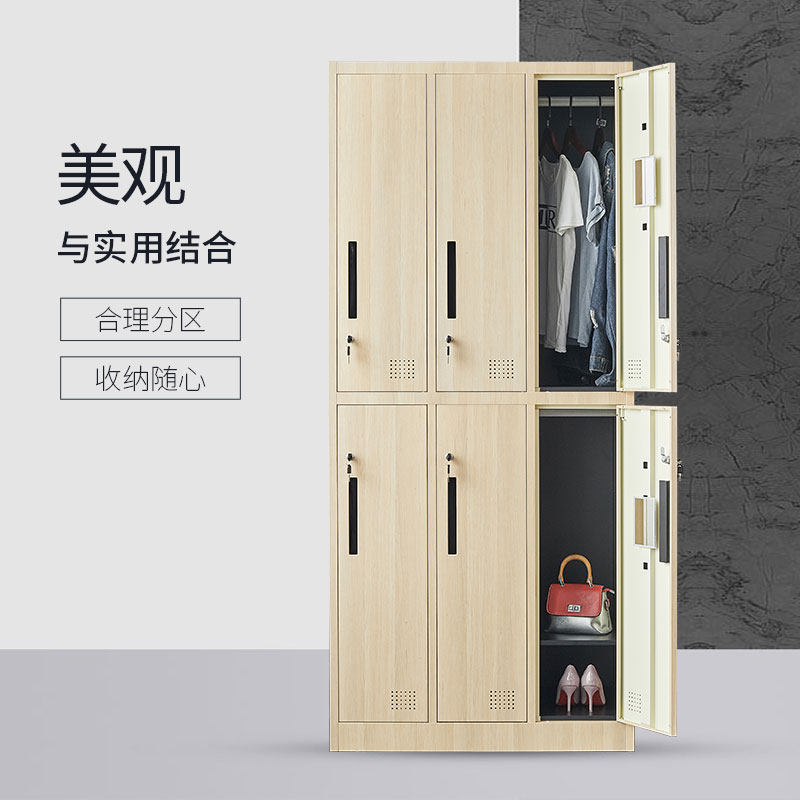 2 m High Steel Wood Grain Transfer Plus High Multi Door Locker Glass Bookcase Tin Containing Cabinet Edge Cabinet