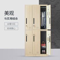  2 meters high steel wood grain transfer printing plus high multi-door locker glass bookcase iron locker storage cabinet side cabinet