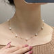 Titanium Steel Gypsophila Pearl Necklace Women's Clavicle Chain