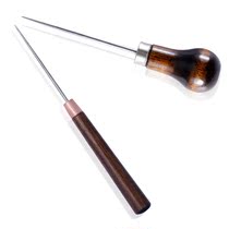 one thousand Through Cone Subpins Old-style Special Fine Drilling Stiletto Leather Repair Shoes Tools Full Perforated Crochet Stainless Steel Plastic Handle