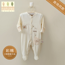 British natures purest newborn baby jumpsuit Baby climbing suit Romper pure cotton mens and womens baby spring and autumn