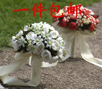 New creative holding flower photography wedding photo photography props simulation Korean wedding bride throwing flowers holding bouquets