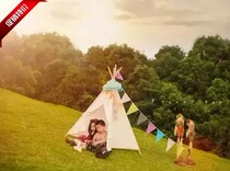 Indian Tent Pure Cotton Canvas Tent Game House Children Photography Props Photography Props Tent