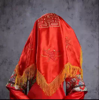 Special photo studio photography props wedding photography wedding supplies costume props Phoenix Guanxia red hijab