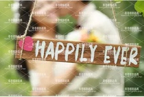 Han Style Shadows Exterior View Shooting New Wedding photo Photography Props Wedding Photos English letters Do old hands Take the board