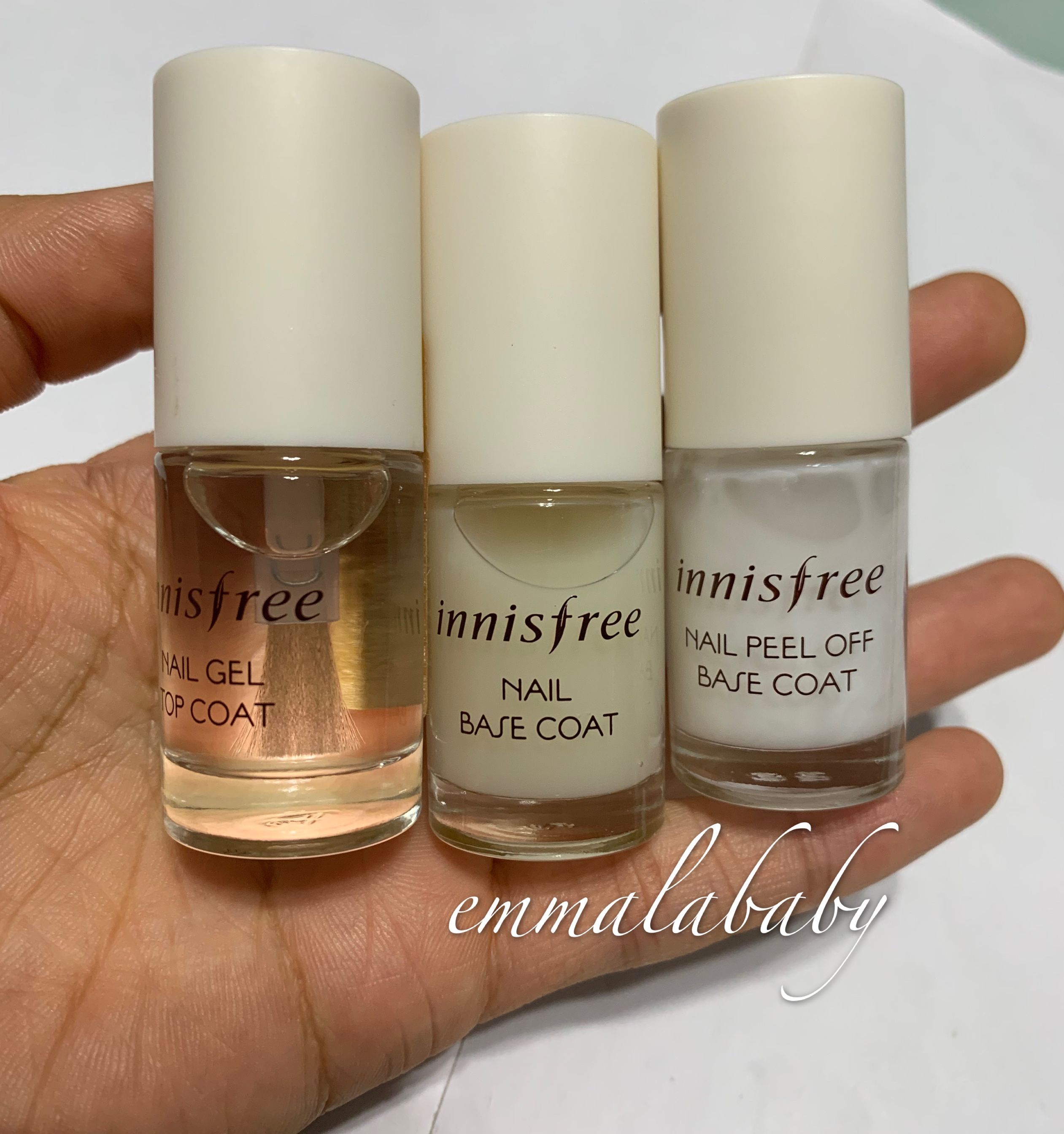 Manicure partner South Korea's original Innisfree @ Yinsheng organic nail polish 6ml base oil top oil can be peeled off the base oil