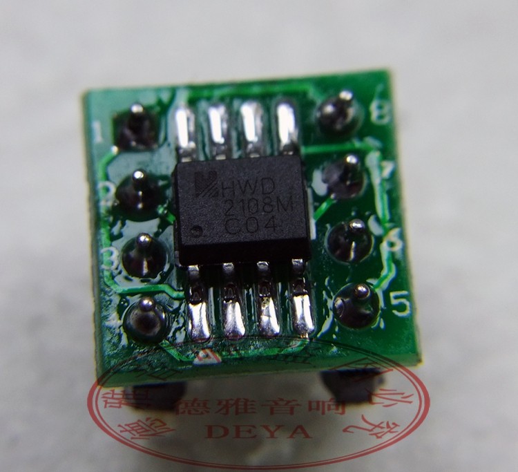 Original headphone audio amplifier HWD2108 low voltage amp chip 105MW SMD IC with board
