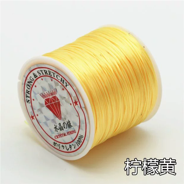 Vòng tay dây chuyền pha lê dây đàn hồi phẳng dây đàn gia súc DIY dây cao su dây chuyền hạt đeo dòng hổ phách hạt dây - Vòng đeo tay Clasp