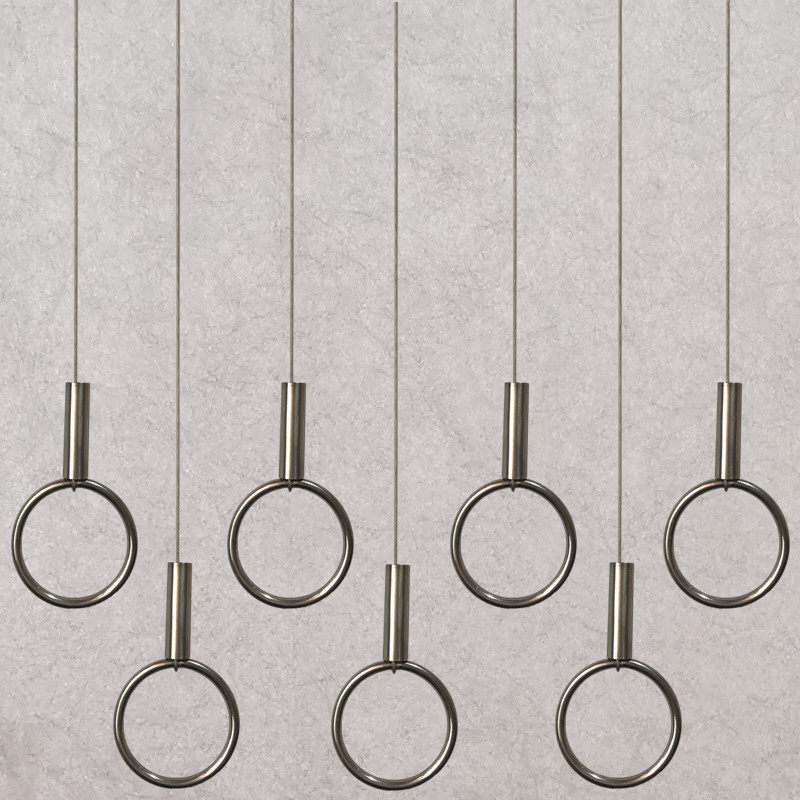 Clothing Store Rings Steel Wire Hanging rack Upper wall Positive Side Hanging Shelf Men's Clothing Women's Clothing Hang Clothes Rack Hanger