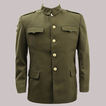 87-style old style school officer breeches coat wool coat Military fan collection tunic army green winter coat