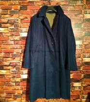 New navy ship coat Soldier long coat Vintage bakelite button wool coat Collection