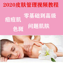 2020 skin management video tutorial beautician study beauty salon course acne skin treatment