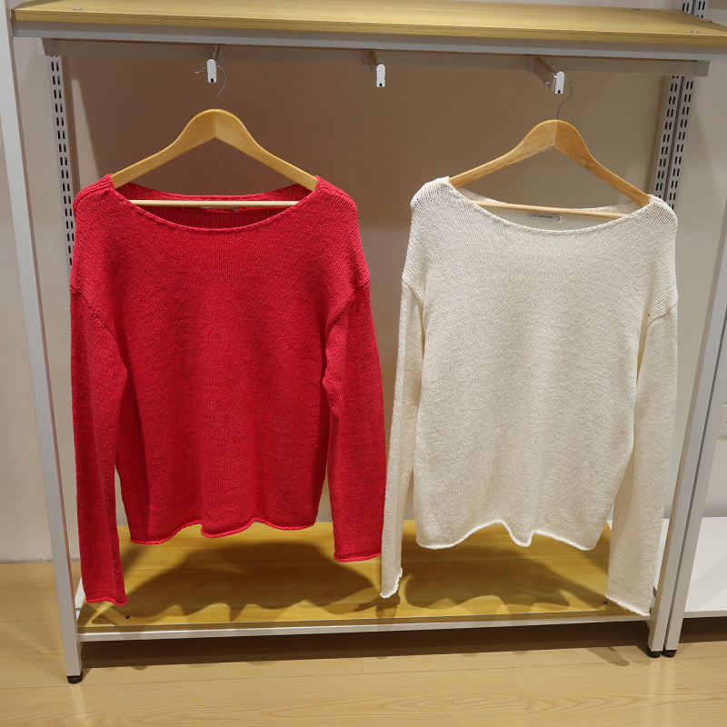 K5598 Foreign Trade European and American Style Women's Knitwear New Round Neck Loose Thin Lazy Style Pullover Sweater