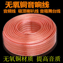 Pure copper audio wire Speaker wire Audiophile oxygen-free copper speaker wire Audio scattered wire 100 meters